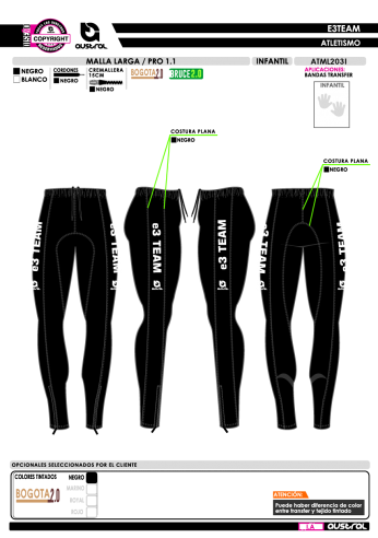 Malla Larga PRO 1.1 - Negro