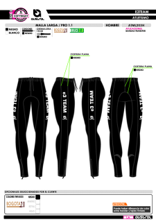 Malla Larga PRO 1.1 - Negro 2