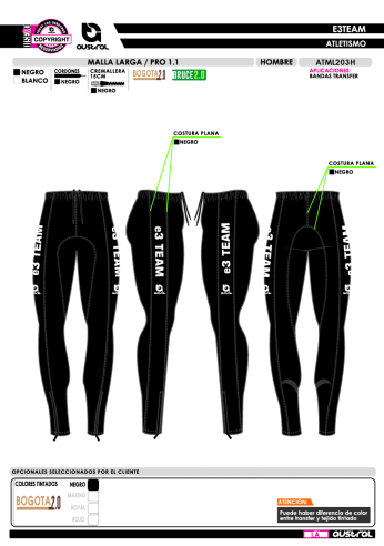 Malla Larga PRO 1.1 - Negro