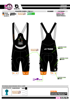 Culotte Corto PRO 3.1 - Negro 2