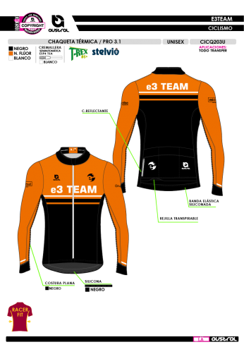 Chaqueta Térmica PRO 3.1 - Negro