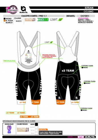 Culotte Corto PRO 1.1 - Negro