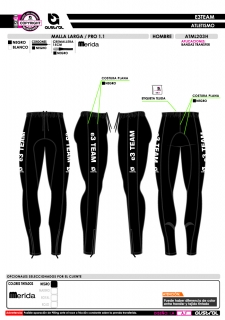 Malla Larga PRO 1.1 - Negro 2