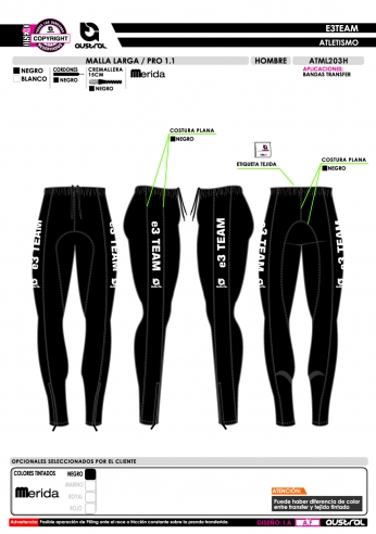 Malla Larga PRO 1.1 - Negro