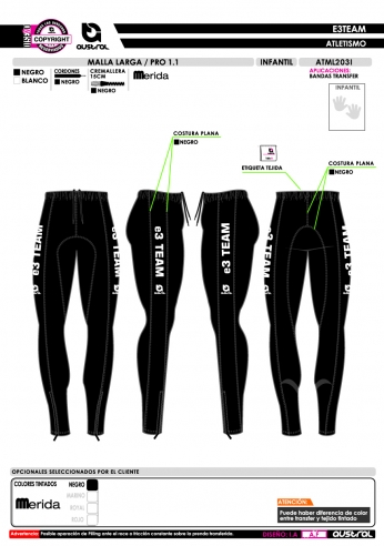 Malla Larga PRO 1.1 - Negro