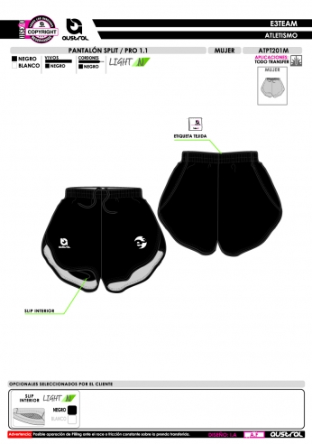 Pantalón Split PRO 1.1 - Negro