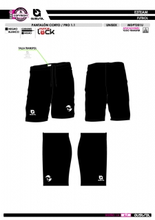 Pantalón Corto PRO 1.1 - Negro 2