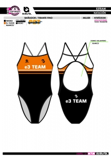 Bañador Tirante Fino - Negro 2