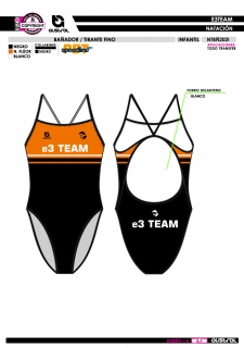 Bañador Tirante Fino - Negro 2