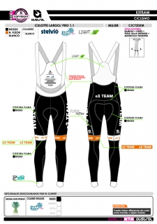 Culotte Largo PRO 1.1 - Negro 2