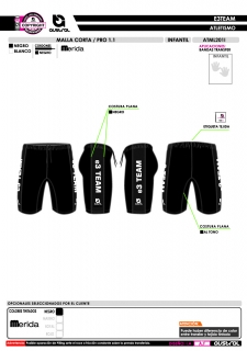 Malla Corta PRO 1.1 - Negro 2