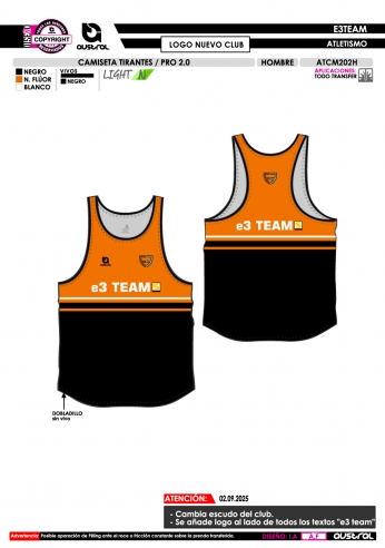 Camiseta Tirantes PRO 2.0 - Negro