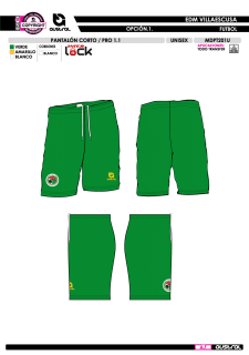 Pantalón Corto PRO 1.1 - Verde 2