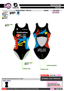 Tritraje body PRO 2.0 - Negro 2
