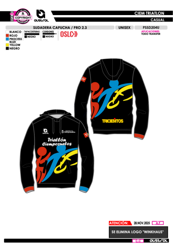 Sudadera Capucha PRO 2.3 - Negro