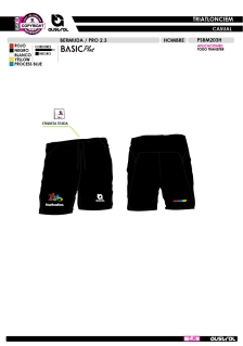 Bermuda PRO 2.3 - Negro 2