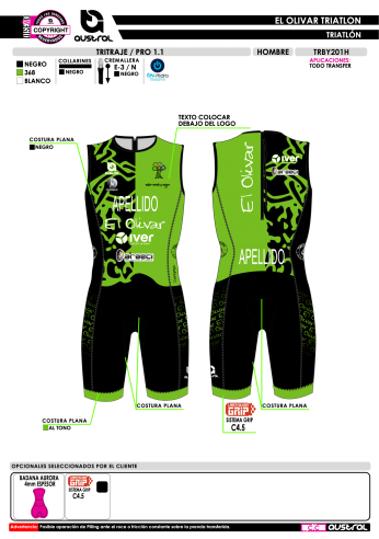 Tritraje PRO 1.1 - Verde