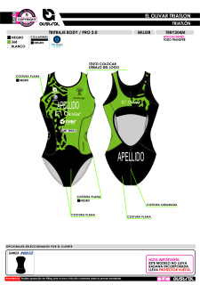 Tritraje body PRO 2.0 - Verde 2