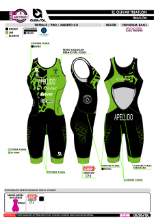 Tritraje PRO abierto 2.0 -... 2