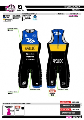 Tritraje PRO 1.1 - Negro