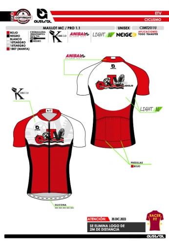 Maillot MC PRO 1.1 - Rojo