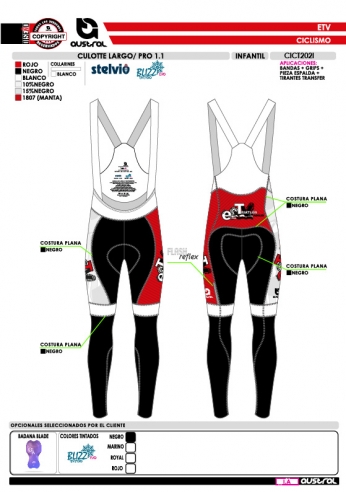 Culotte largo PRO 1.1 - Negro