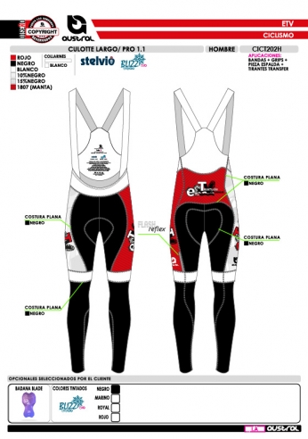 Culotte largo PRO 1.1 - Negro