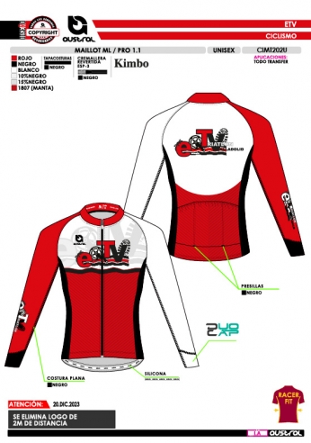 Maillot ML PRO 1.1 - Rojo