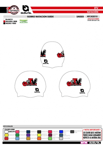 Gorro Natación SUEDE - Blanco