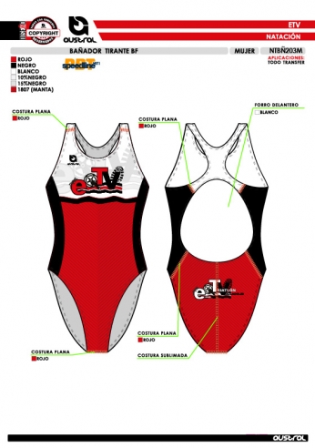 Bañador tirante BF - Rojo