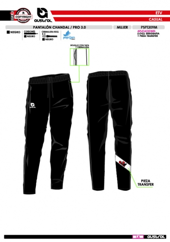 Pant. Chándal PRO 3.0 - Negro Pant. Chándal PRO 3.0 - Negro
