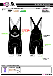 Culotte Corto PRO 1.1 - Negro 2