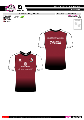 Camiseta MC PRO 2.0 - Granate