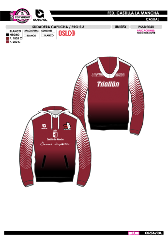 Sudadera Capucha PRO 2.3 - Granate