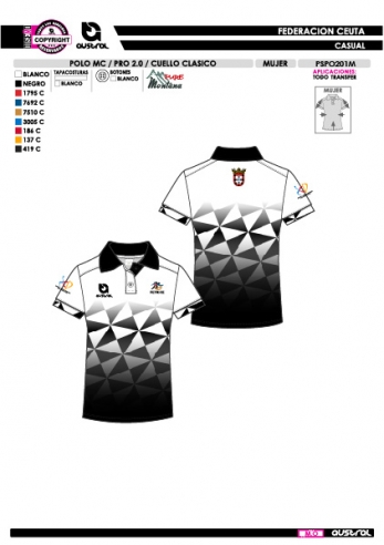 Polo MC PRO 2.0 Cuello Clásico - Negro