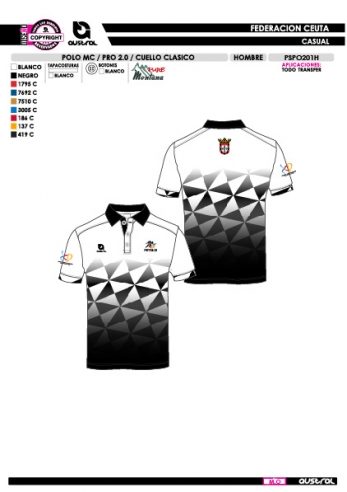 Polo MC PRO 2.0 Cuello Clásico - Negro