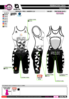 Tritraje PRO abierto 2.0 -... 2