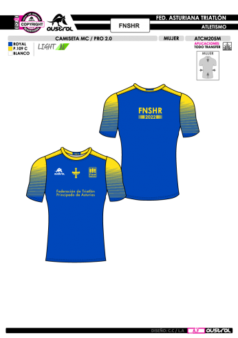 Camiseta MC PRO 2.0 - FNSHR - Royal