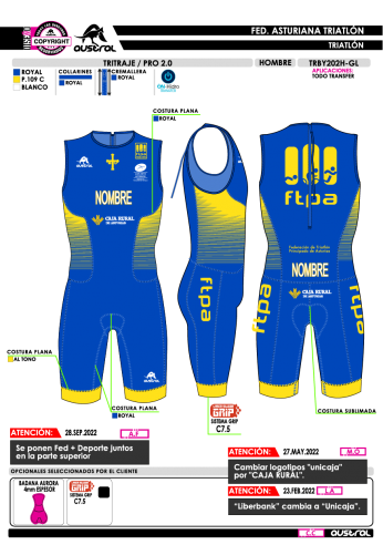 Tritraje PRO 2.0 - Royal