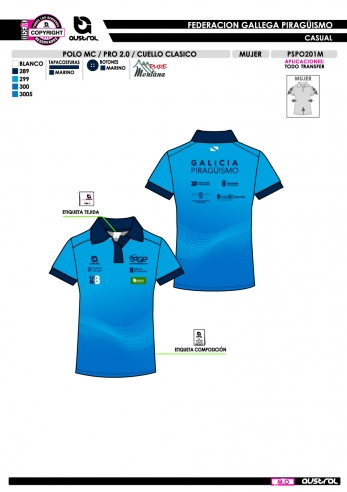 Polo MC PRO 2.0 Cuello Clásico - Royal