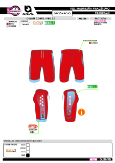 Culote Corto PRO 2.0 - Rojo 2