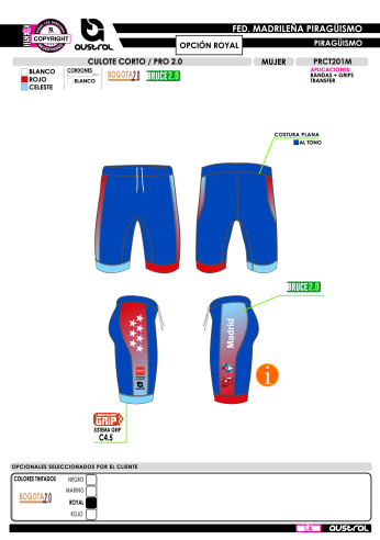 Culote Corto PRO 2.0 - Royal