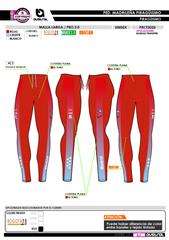 Malla Larga PRO 2.0 - Rojo