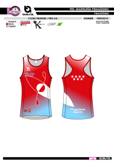 Lycra Tirantes PRO 2.0 - Rojo 2