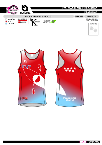 Lycra Tirantes PRO 2.0 - Rojo