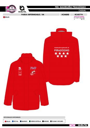 Parka Impermeable IM - Rojo