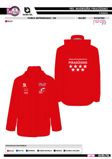 Parka Impermeable IM - Rojo 2