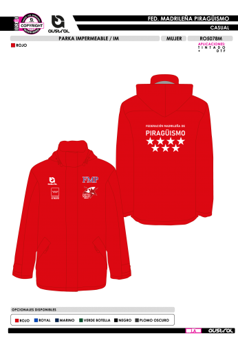 Parka Impermeable IM - Rojo