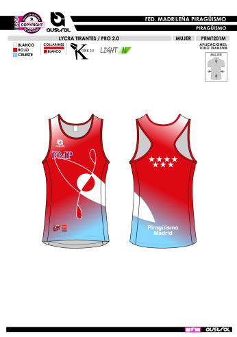 Lycra Tirantes PRO 2.0 - Rojo