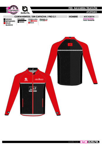 Cortavientos PRO 2.1 sin Capucha - Rojo